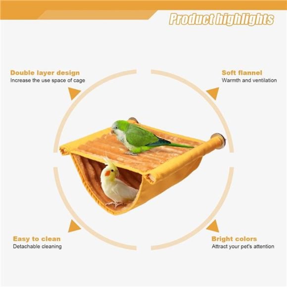 Bird Nest House Winter Warm Parrot House Bed Hammock Tent Toy Bird Cage Perch - Picture 2 of 8